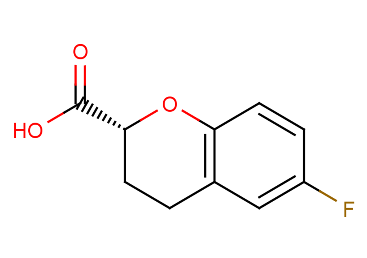 (2R)-6-fluoro-3,4-dihydro-2H-1-benzopyran-2-carboxylic acid