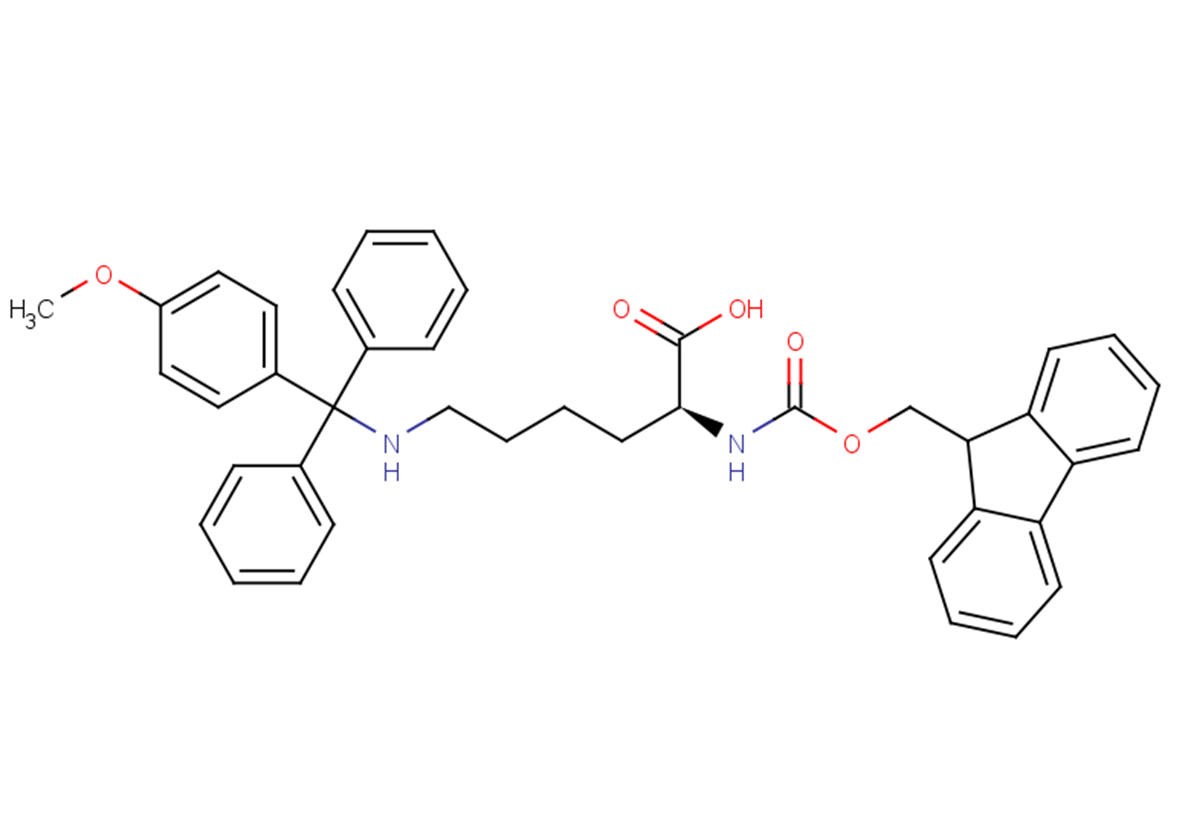 (2S)-2-{[(9H-fluoren-9-ylmethoxy)carbonyl]amino}-6-{[(4-methoxyphenyl)diphenylmethyl]amino}hexanoic acid