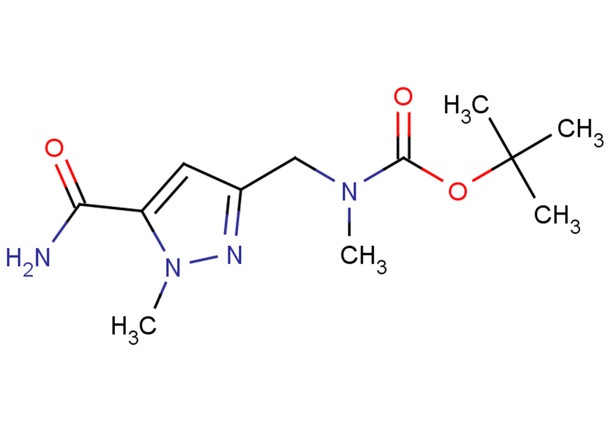 tert-butyl N-[(5-carbamoyl-1-methyl-1H-pyrazol-3-yl)methyl]-N-methylcarbamate