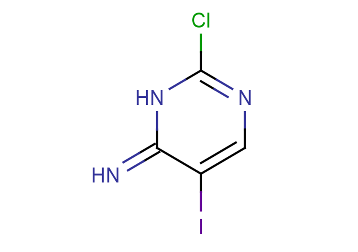 2-chloro-5-iodo-3,4-dihydropyrimidin-4-imine