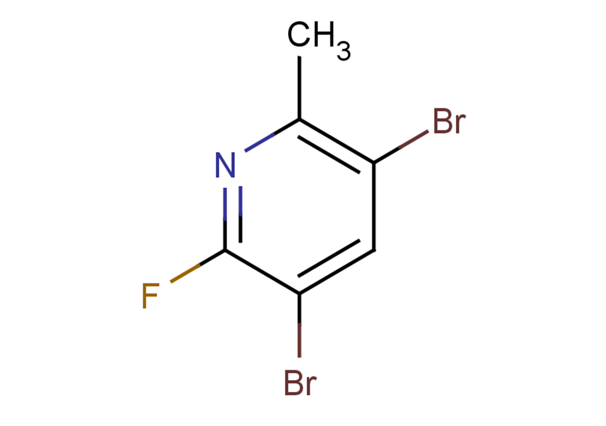 3,5-dibromo-2-fluoro-6-methylpyridine
