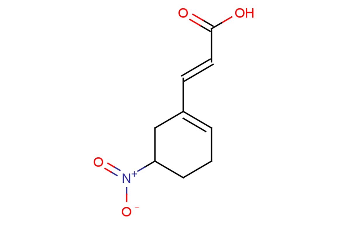 (2E)-3-(5-nitrocyclohex-1-en-1-yl)prop-2-enoic acid