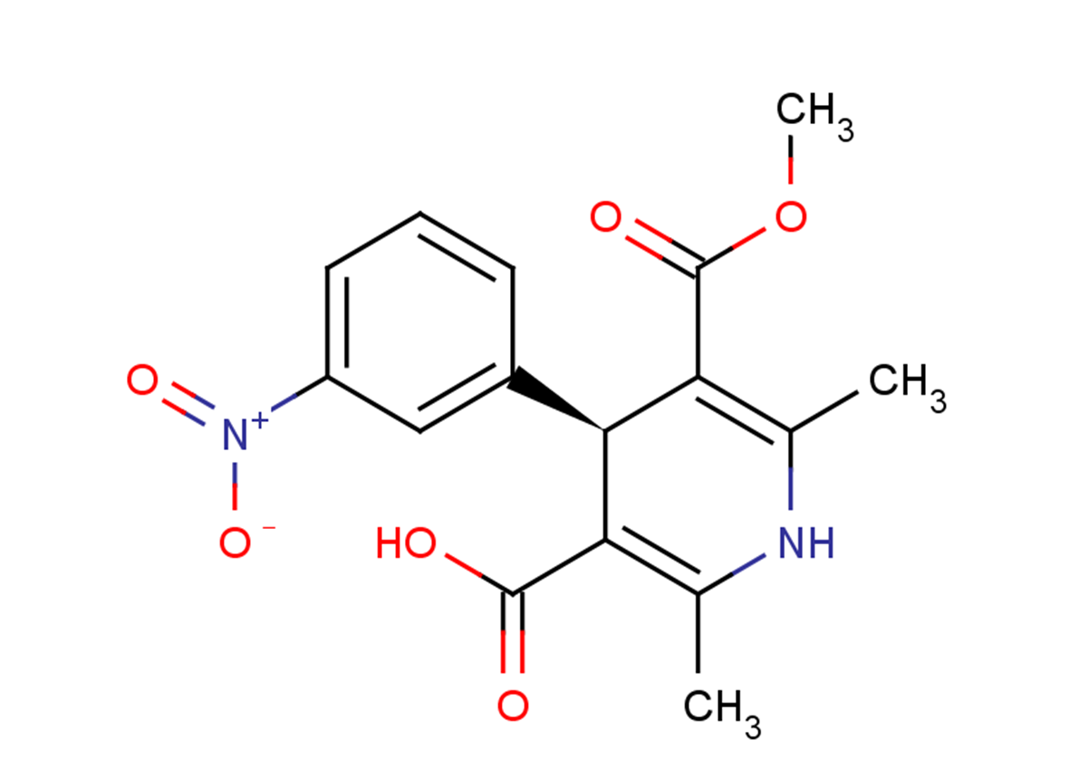 (4R)-5-(methoxycarbonyl)-2,6-dimethyl-4-(3-nitrophenyl)-1,4-dihydropyridine-3-carboxylic acid
