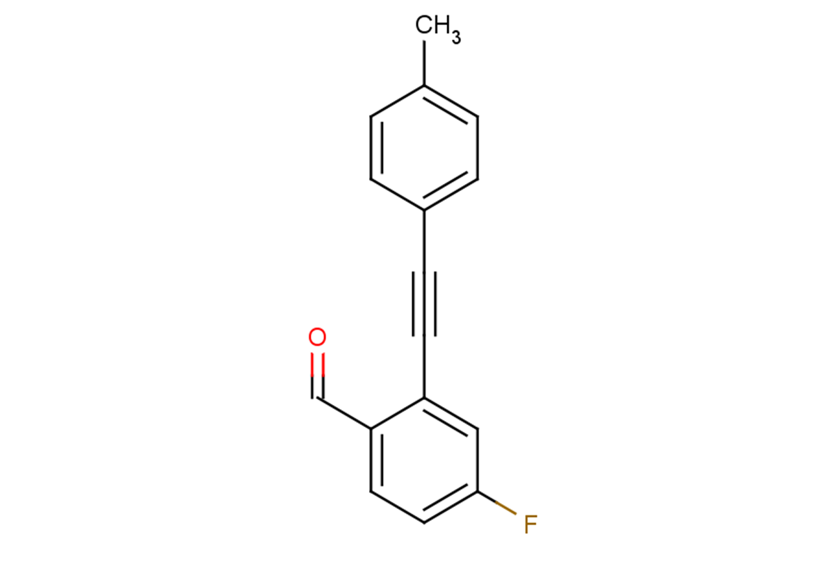 4-fluoro-2-[2-(4-methylphenyl)ethynyl]benzaldehyde