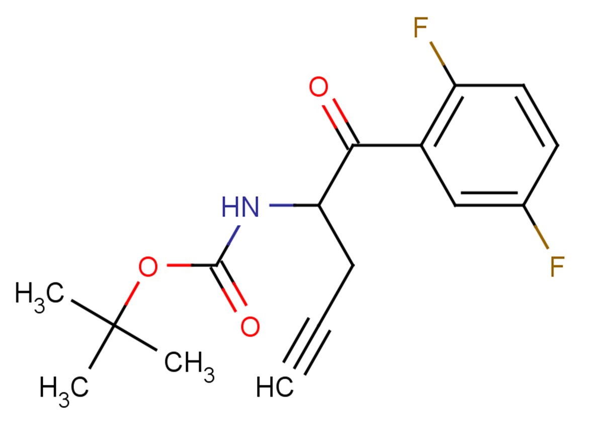 tert-butyl N-[1-(2,5-difluorophenyl)-1-oxopent-4-yn-2-yl]carbamate