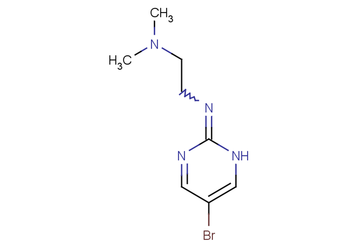 {2-[(5-bromo-1,2-dihydropyrimidin-2-ylidene)amino]ethyl}dimethylamine