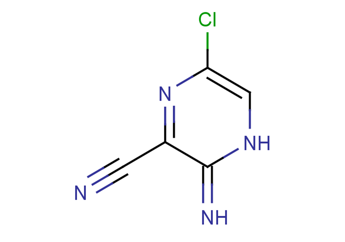 6-chloro-3-imino-3,4-dihydropyrazine-2-carbonitrile
