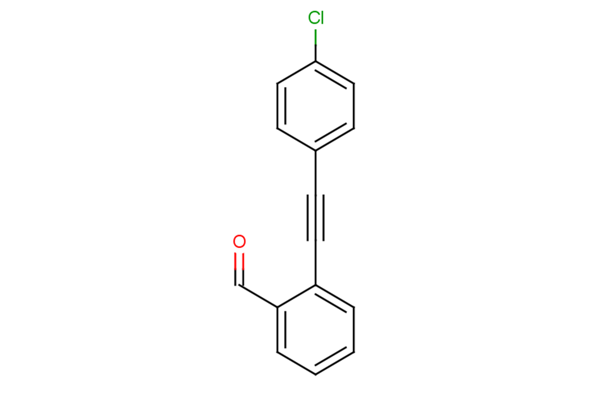2-[2-(4-chlorophenyl)ethynyl]benzaldehyde