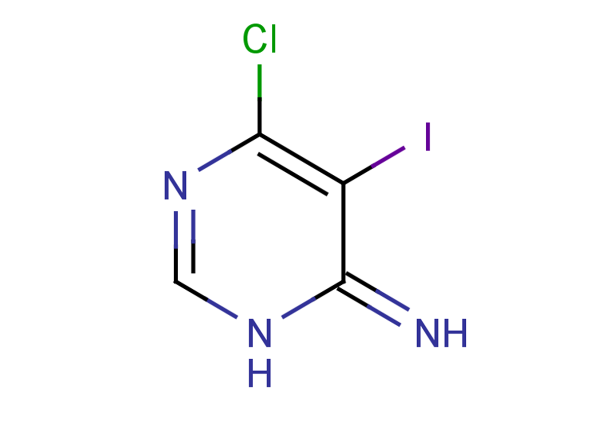 6-chloro-5-iodo-3,4-dihydropyrimidin-4-imine