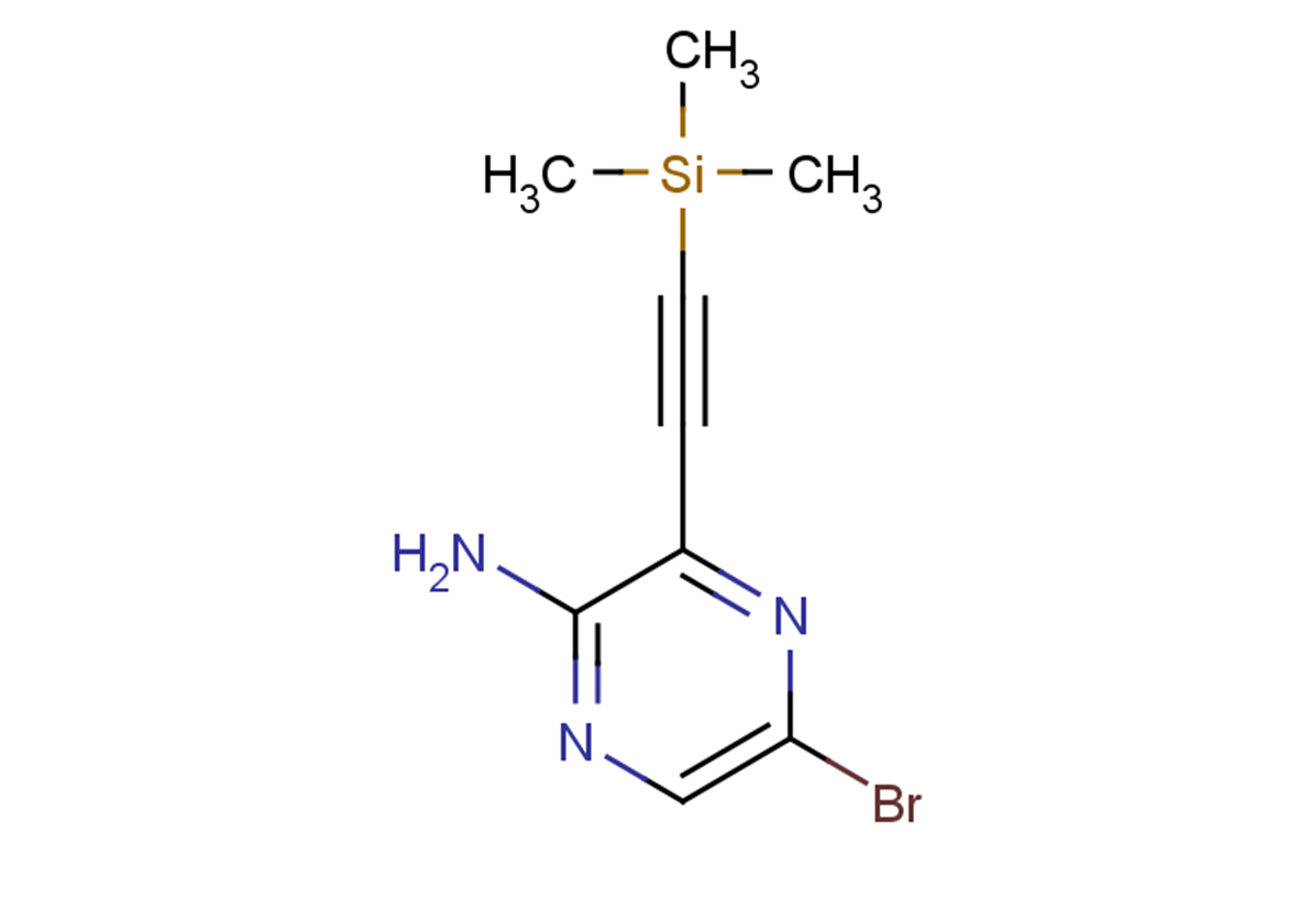 5-bromo-3-[2-(trimethylsilyl)ethynyl]pyrazin-2-amine