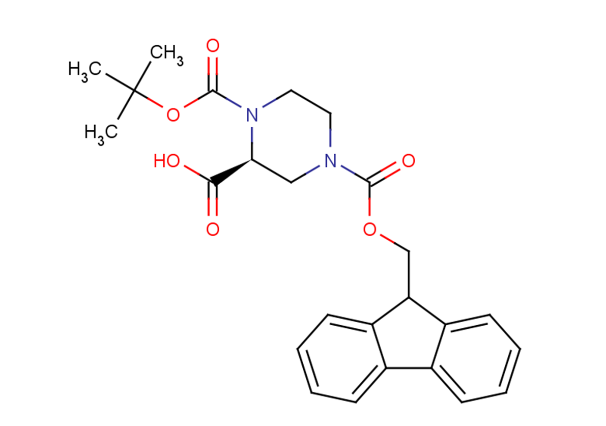 (2S)-1-[(tert-butoxy)carbonyl]-4-[(9H-fluoren-9-ylmethoxy)carbonyl]piperazine-2-carboxylic acid