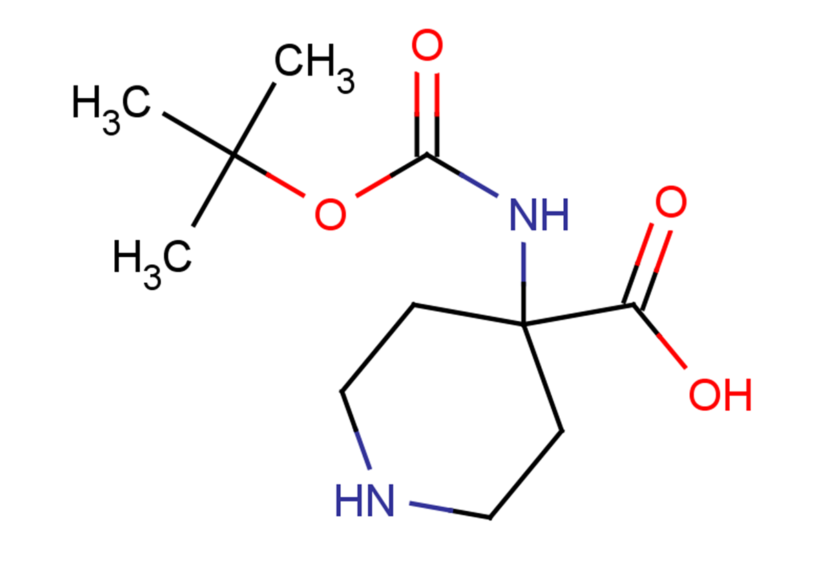 4-{[(tert-butoxy)carbonyl]amino}piperidine-4-carboxylic acid