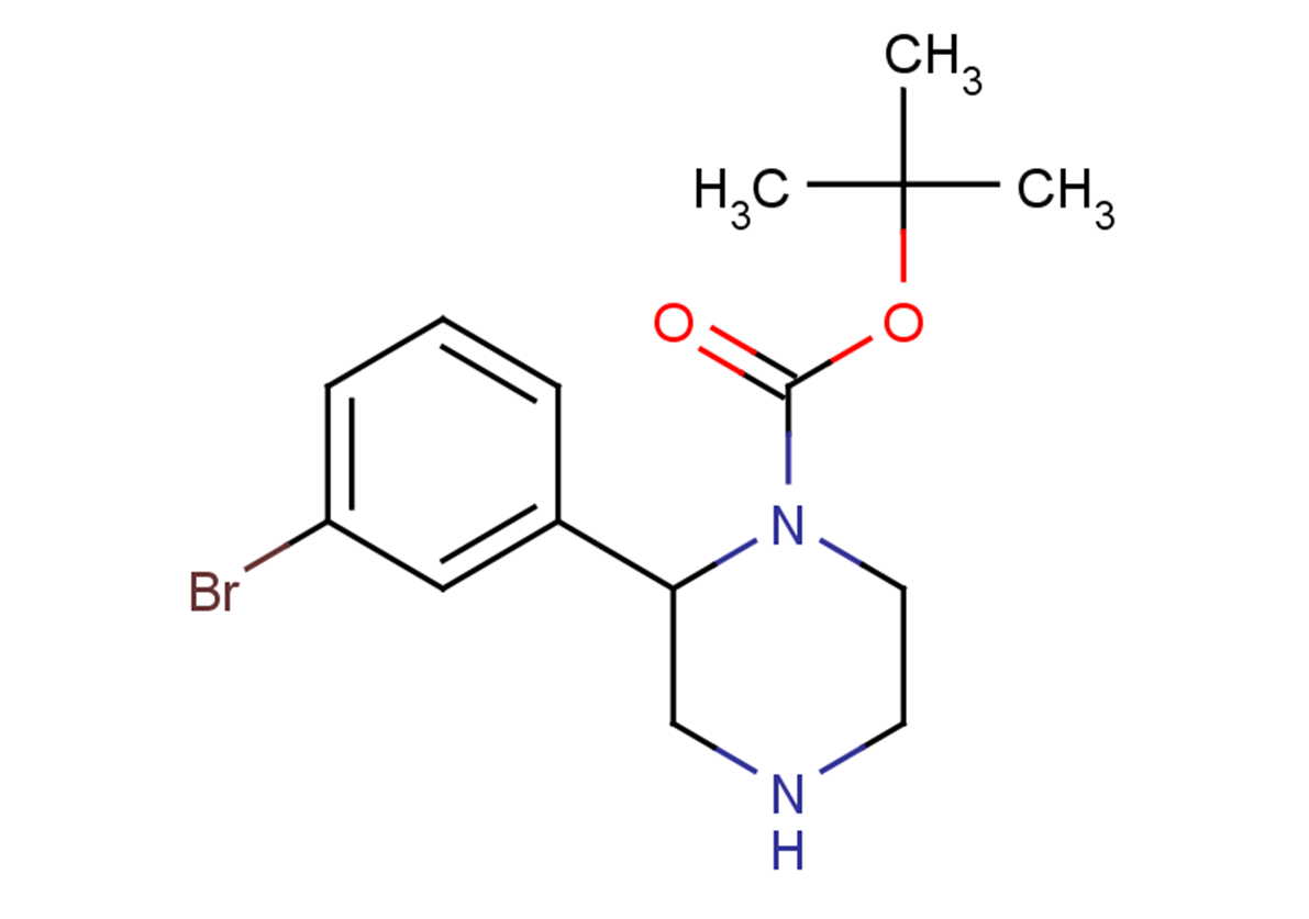 tert-butyl 2-(3-bromophenyl)piperazine-1-carboxylate