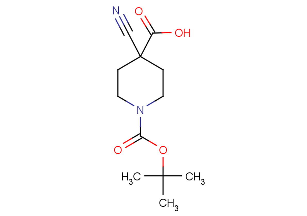 1-[(tert-butoxy)carbonyl]-4-cyanopiperidine-4-carboxylic acid