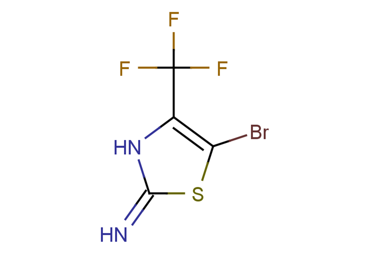 5-bromo-4-(trifluoromethyl)-2,3-dihydro-1,3-thiazol-2-imine