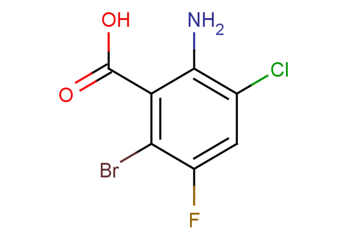 2-amino-6-bromo-3-chloro-5-fluorobenzoic acid