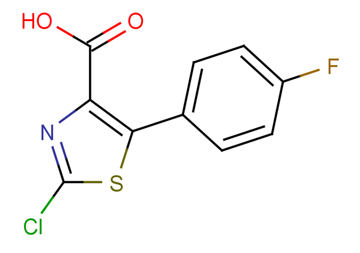 2-chloro-5-(4-fluorophenyl)-1,3-thiazole-4-carboxylic acid
