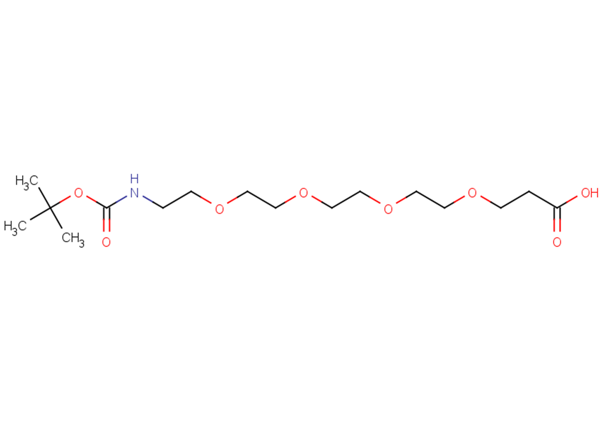1-{[(tert-butoxy)carbonyl]amino}-3,6,9,12-tetraoxapentadecan-15-oic acid
