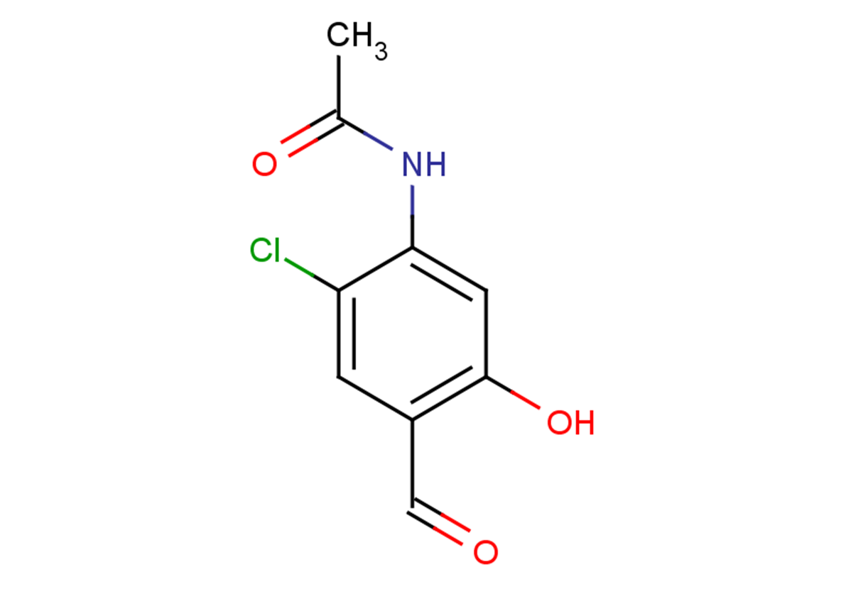 N-(2-chloro-4-formyl-5-hydroxyphenyl)acetamide