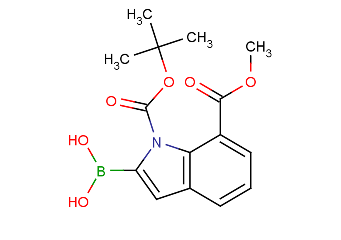 1-tert-butyl 7-methyl 2-(dihydroxyboranyl)-1H-indole-1,7-dicarboxylate