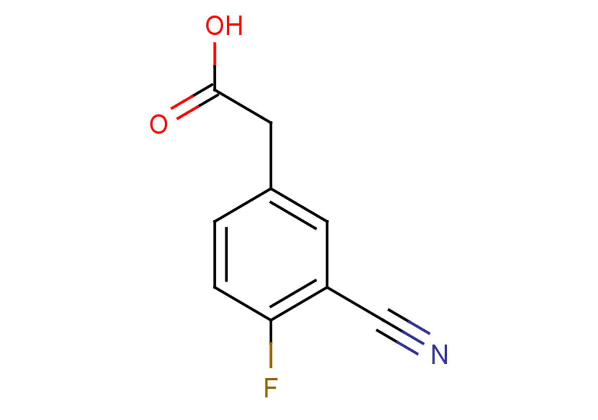 2-(3-cyano-4-fluorophenyl)acetic acid