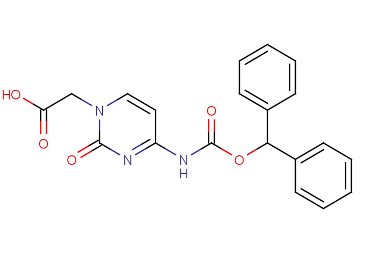 2-(4-{[(diphenylmethoxy)carbonyl]amino}-2-oxo-1,2-dihydropyrimidin-1-yl)acetic acid