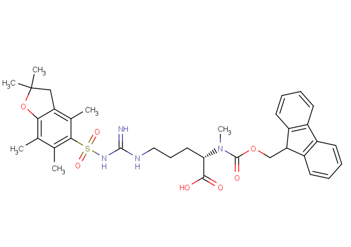 (2S)-2-{[(9H-fluoren-9-ylmethoxy)carbonyl](methyl)amino}-5-[1-(2,2,4,6,7-pentamethyl-2,3-dihydro-1-benzofuran-5-sulfonyl)carbamimidamido]pentanoic acid
