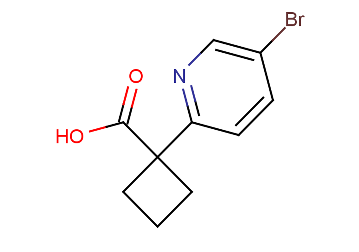 1-(5-bromopyridin-2-yl)cyclobutane-1-carboxylic acid