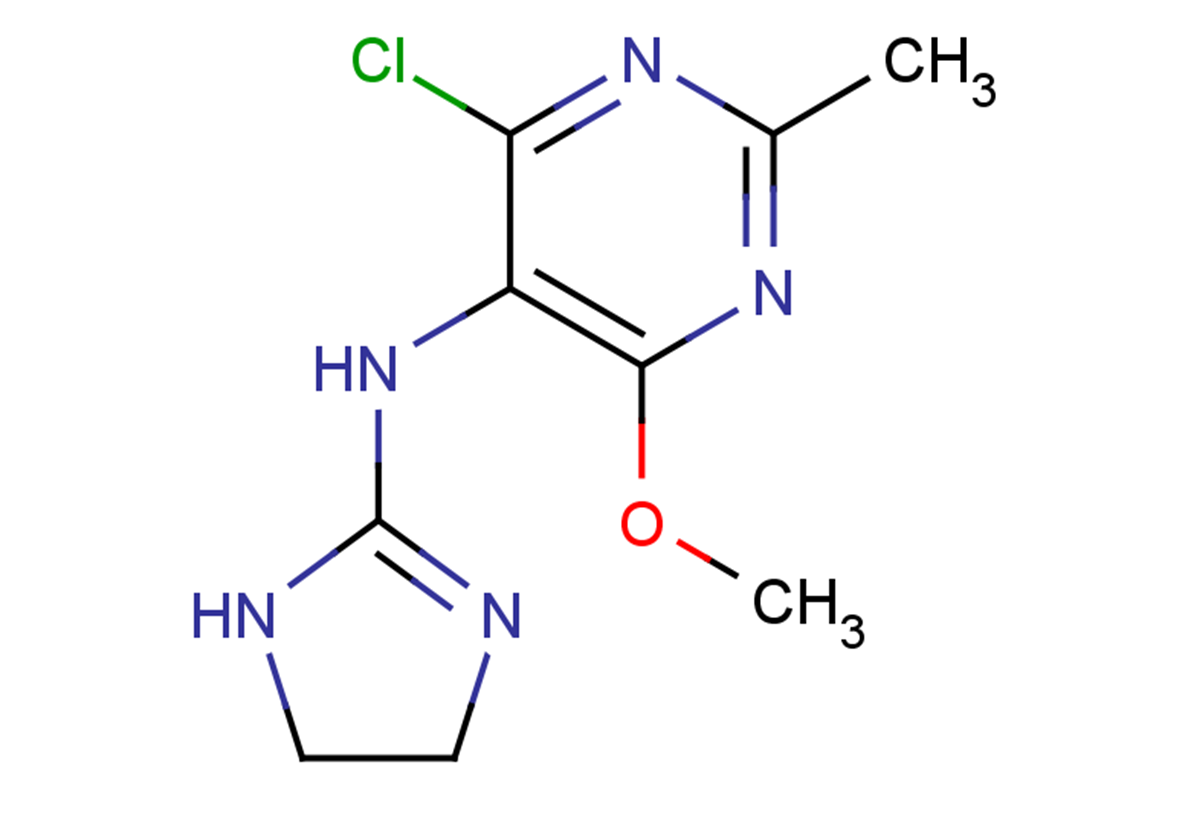 4-chloro-N-(4,5-dihydro-1H-imidazol-2-yl)-6-methoxy-2-methylpyrimidin-5-amine