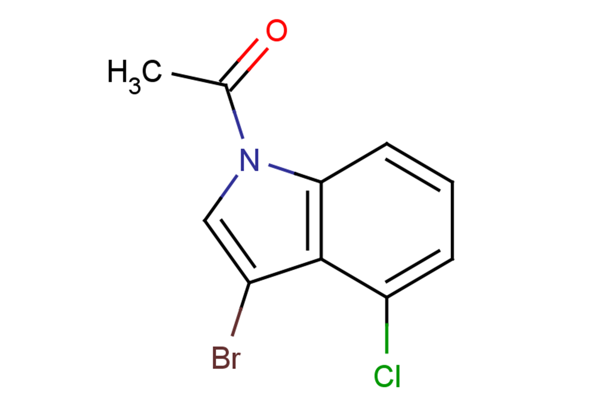 1-(3-bromo-4-chloro-1H-indol-1-yl)ethan-1-one