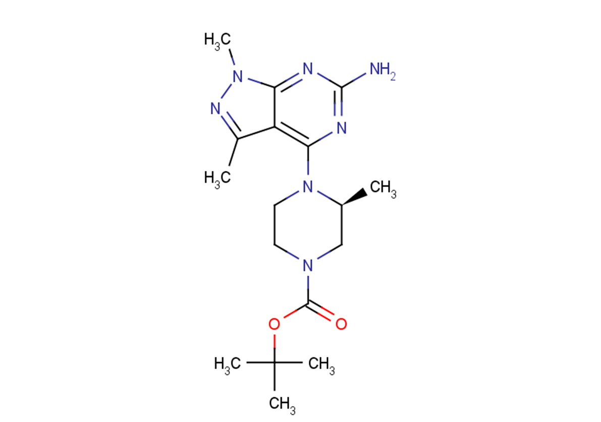 tert-butyl (3S)-4-{6-amino-1,3-dimethyl-1H-pyrazolo[3,4-d]pyrimidin-4-yl}-3-methylpiperazine-1-carboxylate