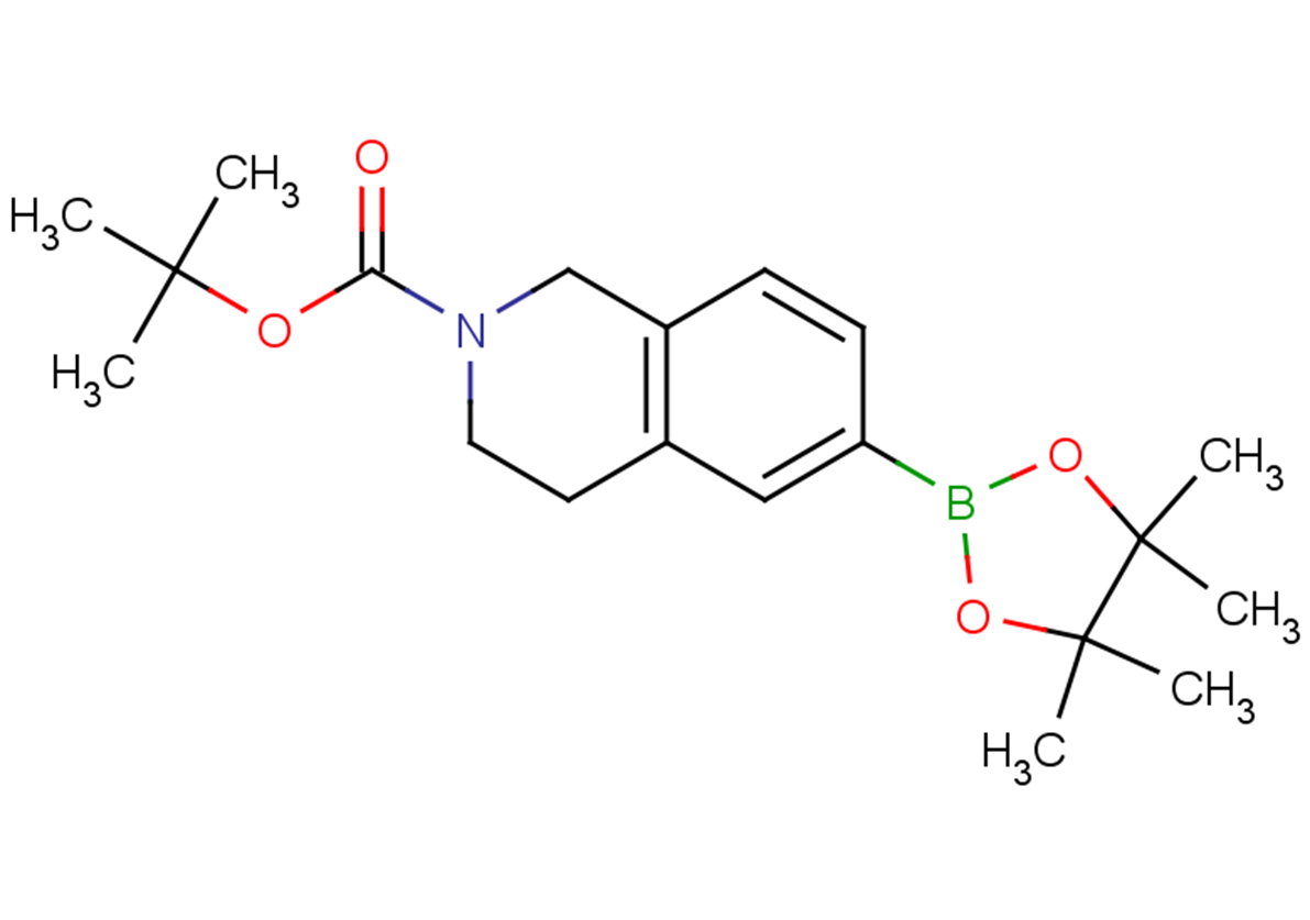 tert-butyl 6-(4,4,5,5-tetramethyl-1,3,2-dioxaborolan-2-yl)-1,2,3,4-tetrahydroisoquinoline-2-carboxylate