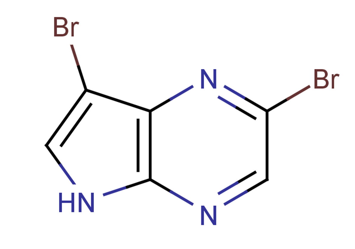 2,7-dibromo-5H-pyrrolo[2,3-b]pyrazine
