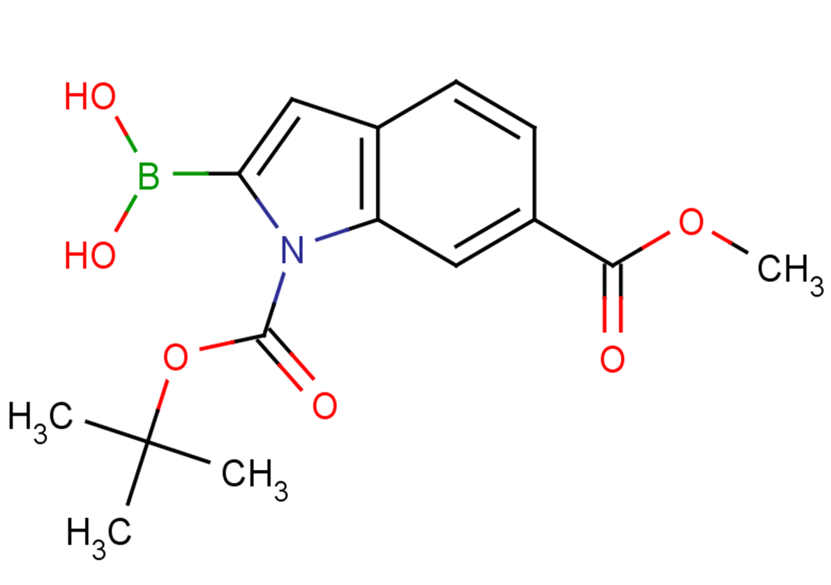 1-tert-butyl 6-methyl 2-(dihydroxyboranyl)-1H-indole-1,6-dicarboxylate