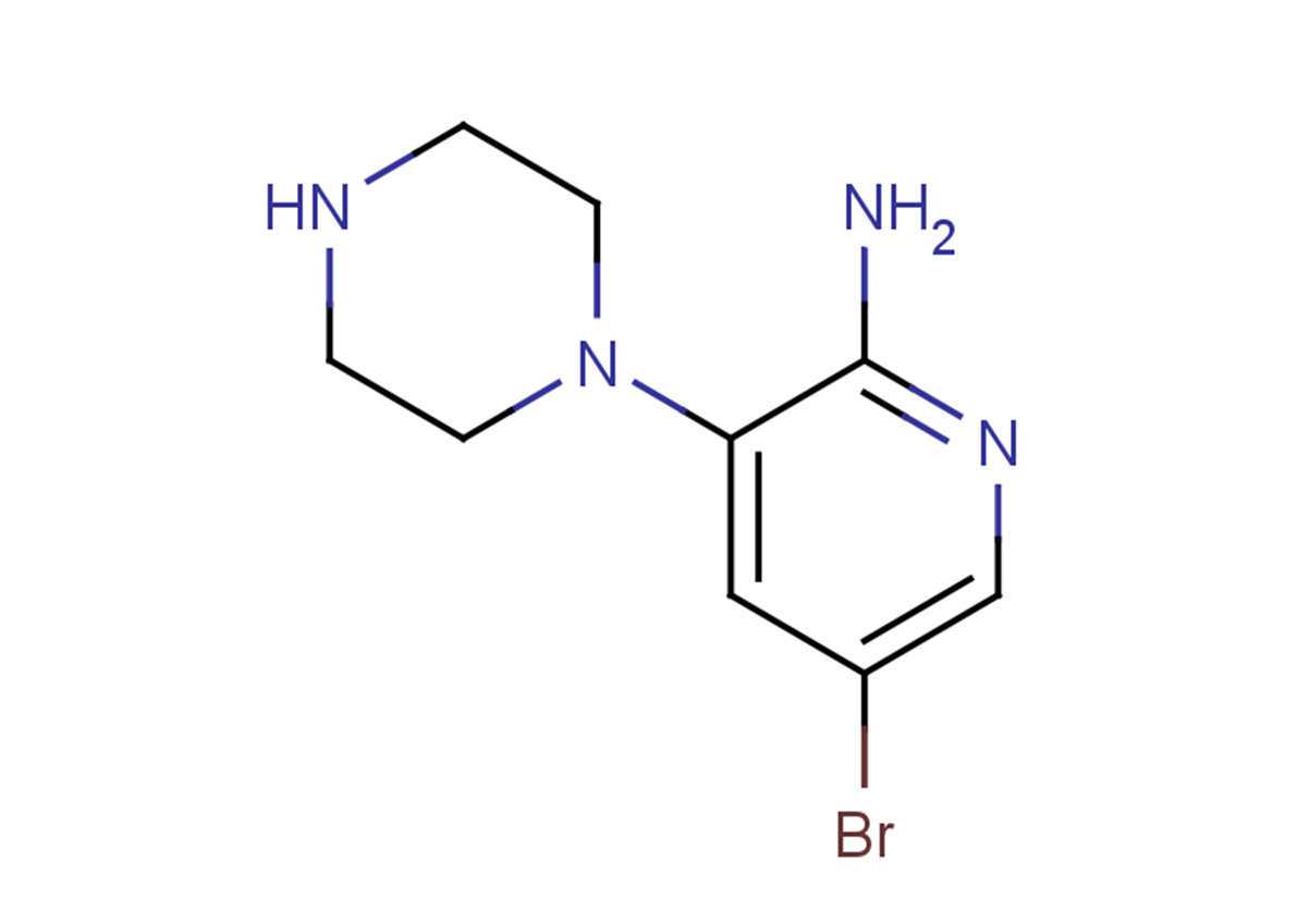 5-bromo-3-(piperazin-1-yl)pyridin-2-amine