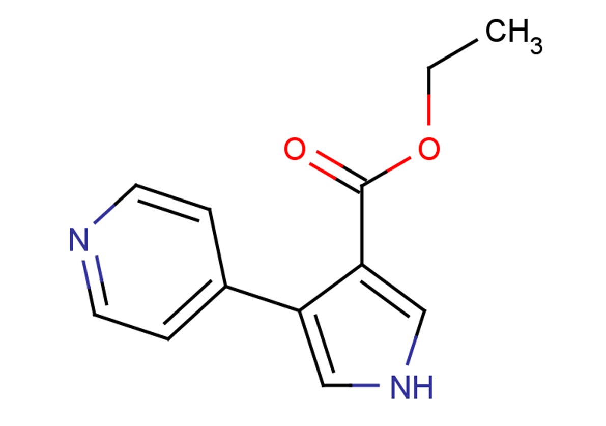 ethyl 4-(pyridin-4-yl)-1H-pyrrole-3-carboxylate