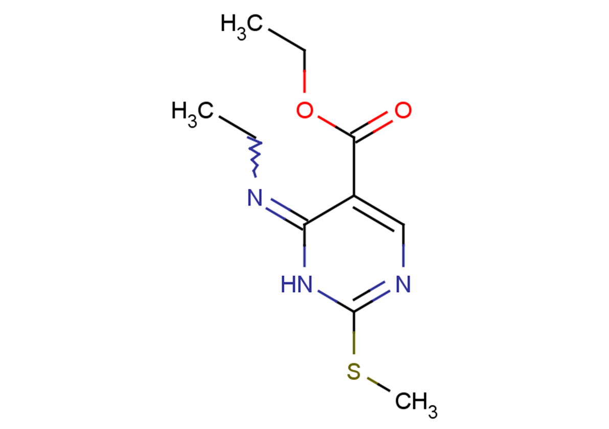 ethyl 6-(ethylimino)-2-(methylsulfanyl)-1,6-dihydropyrimidine-5-carboxylate