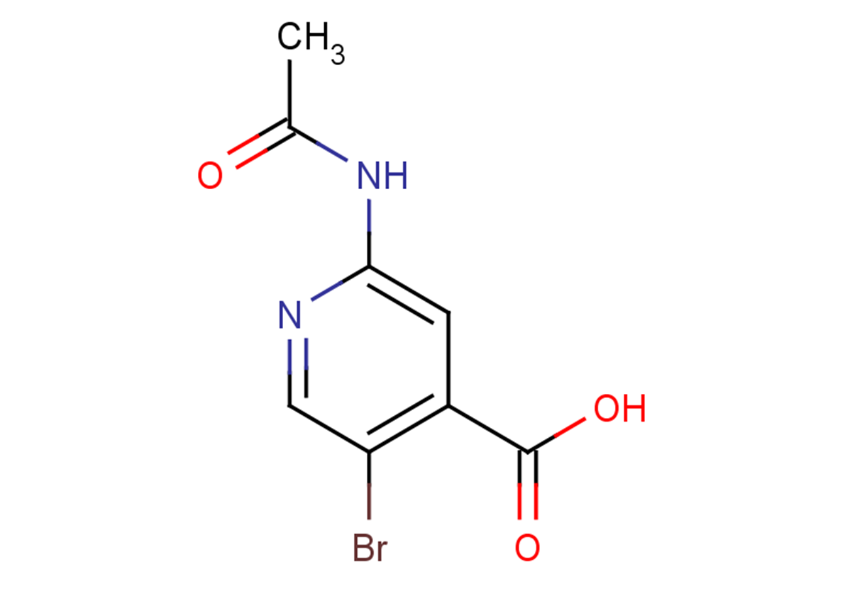 5-bromo-2-acetamidopyridine-4-carboxylic acid