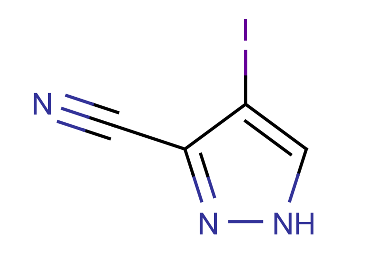 4-iodo-1H-pyrazole-3-carbonitrile