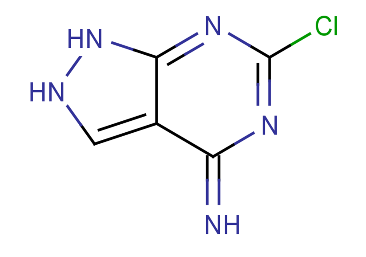 6-chloro-1H,2H,4H-pyrazolo[3,4-d]pyrimidin-4-imine