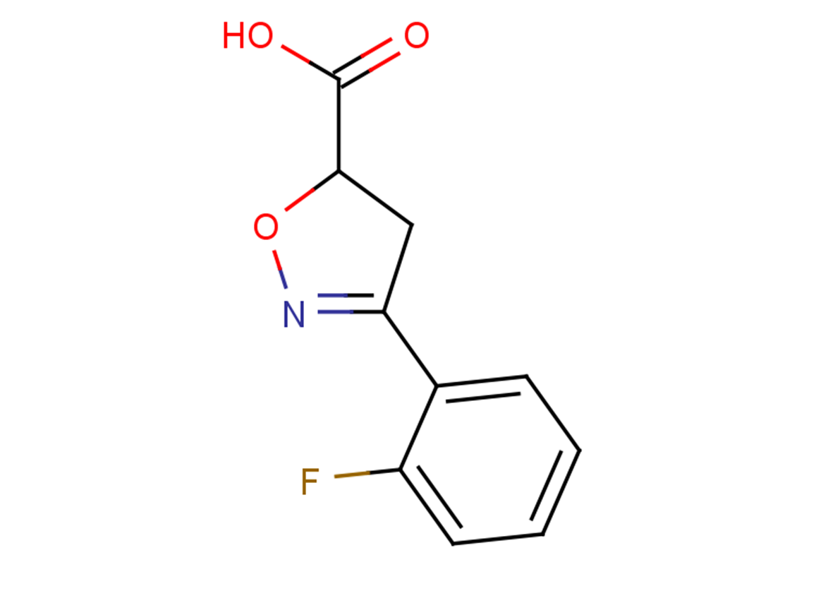 3-(2-fluorophenyl)-4,5-dihydro-1,2-oxazole-5-carboxylic acid