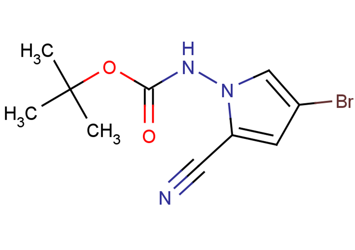 N-(4-bromo-2-cyano-1H-pyrrol-1-yl)(tert-butoxy)formamide