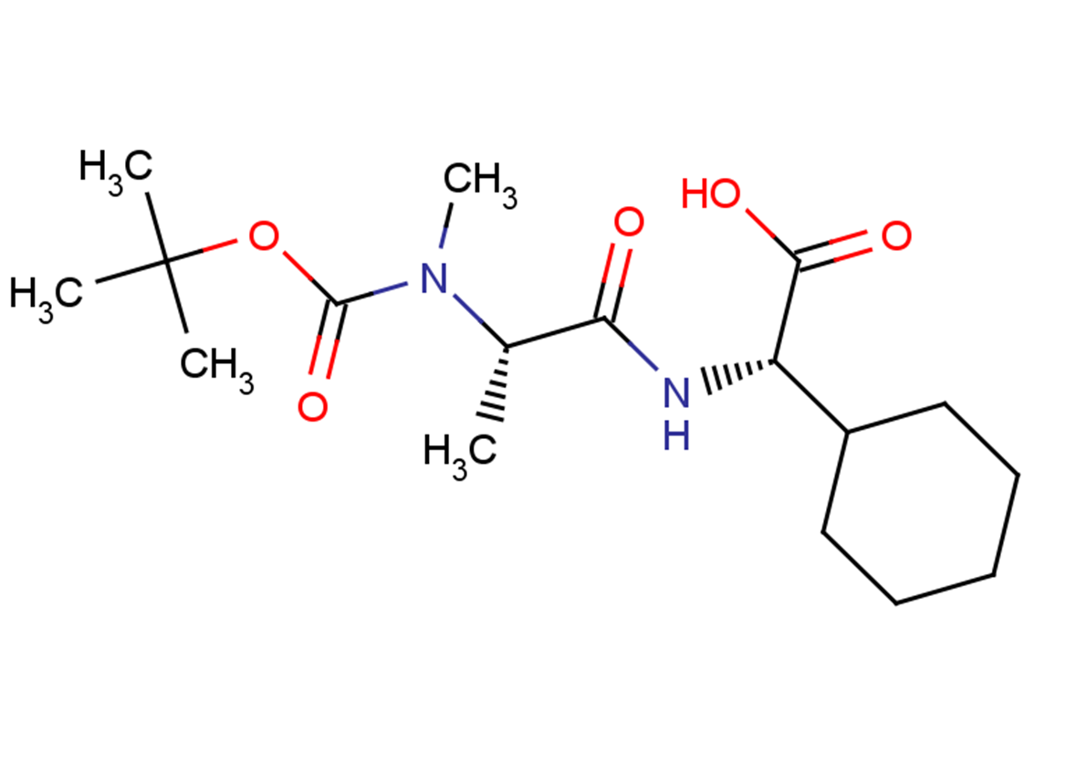(2S)-2-[(2S)-2-{[(tert-butoxy)carbonyl](methyl)amino}propanamido]-2-cyclohexylacetic acid