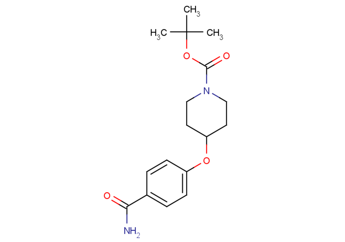 tert-butyl 4-(4-carbamoylphenoxy)piperidine-1-carboxylate