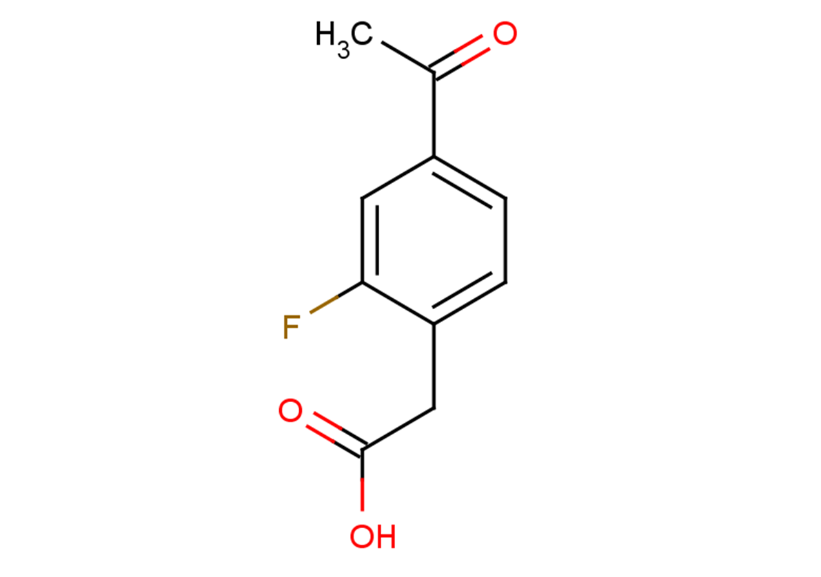 2-(4-acetyl-2-fluorophenyl)acetic acid