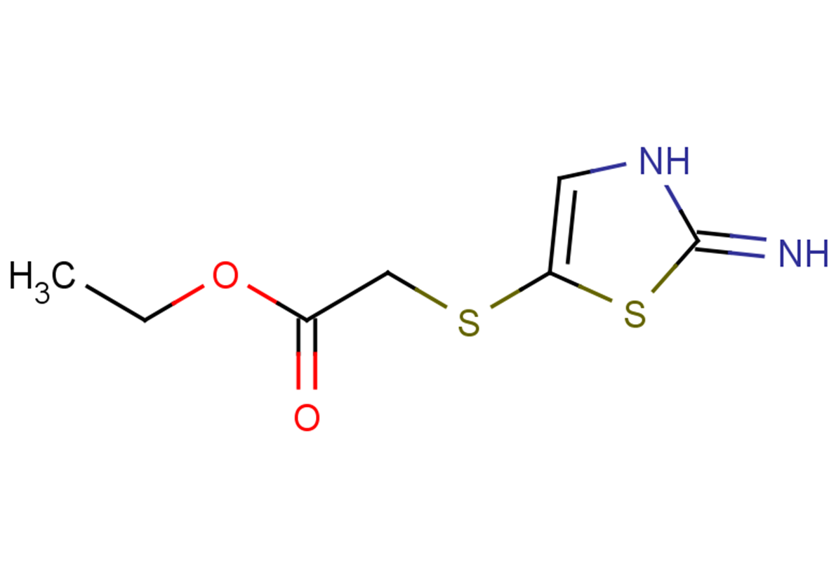 ethyl 2-[(2-imino-2,3-dihydro-1,3-thiazol-5-yl)sulfanyl]acetate