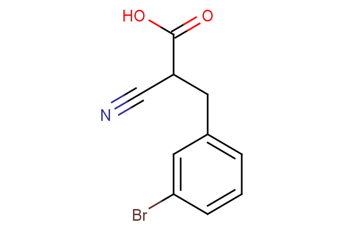 3-(3-bromophenyl)-2-cyanopropanoic acid