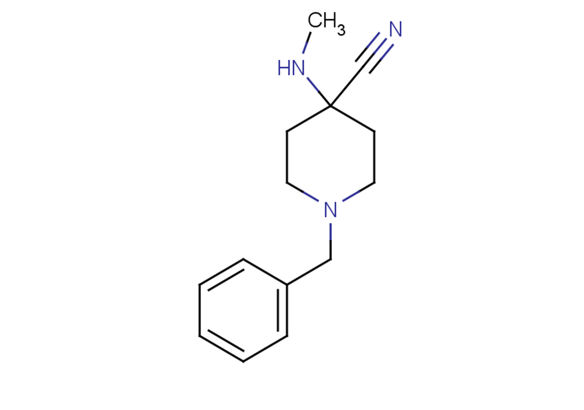 1-benzyl-4-(methylamino)piperidine-4-carbonitrile