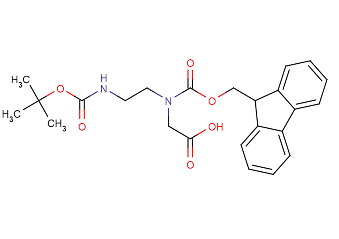 2-[(2-{[(tert-butoxy)carbonyl]amino}ethyl)[(9H-fluoren-9-ylmethoxy)carbonyl]amino]acetic acid