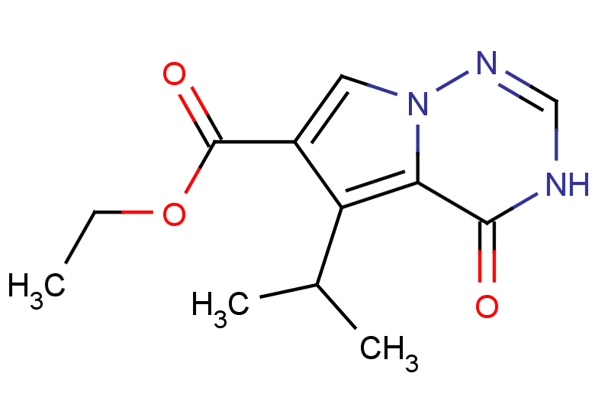 ethyl 4-oxo-5-(propan-2-yl)-3H,4H-pyrrolo[2,1-f][1,2,4]triazine-6-carboxylate